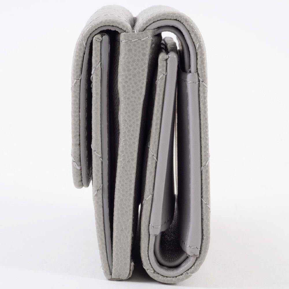 CHANEL Gray Caviar Leather Wallet - Picture 4 of 16